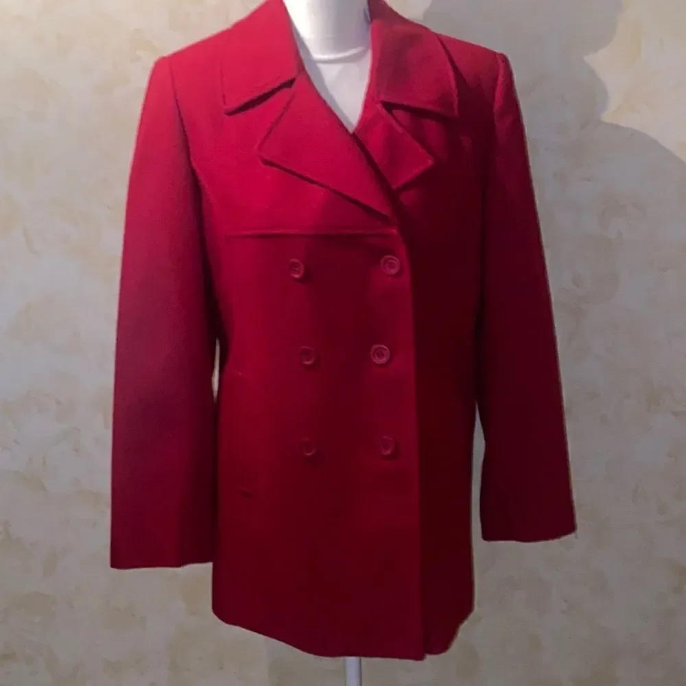 Express Wool Ruby Pea Coat! - Picture 7 of 16